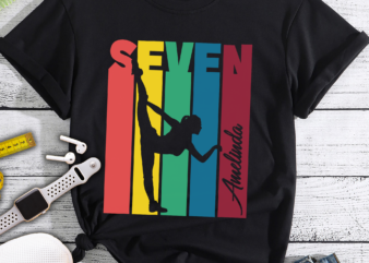 RD Gymnastics Girl 7th Birthday Shirt Fully Personalized – Personalise 7th Birthday For Gymnasts Daughter – Girls Gymnastics TShirt With Name