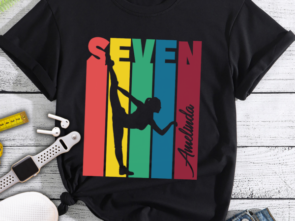 Rd gymnastics girl 7th birthday shirt fully personalized – personalise 7th birthday for gymnasts daughter – girls gymnastics tshirt with name