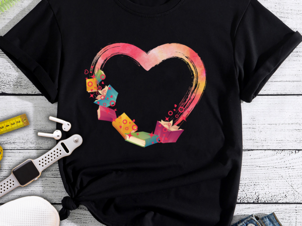 Rd heart with books png file for sublimation printing, sublimation design download, t-shirt design sublimation design, reading png, school png