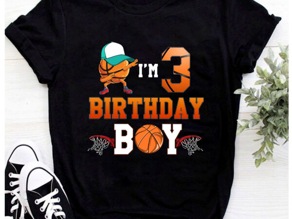 Rd i_m 3rd birthday boy basketball 3 year old theme player bday t shirt design online