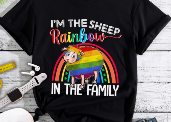 RD I_m The Rainbow Sheep In The Family Lgbtq Pride T-Shirt