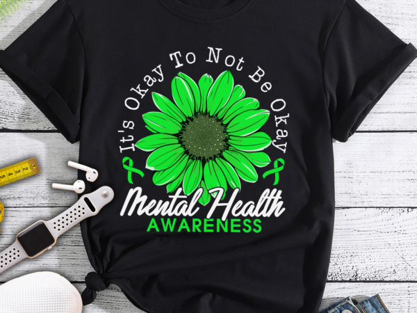 Rd it_s okay to not be okay mental health awareness ribbon t shirt design online