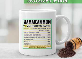 RD Jamaican Mom Nutrition Facts t shirt design online