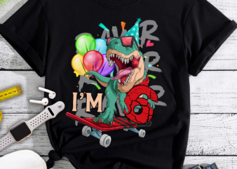 RD Kids Rawr I_m 6th Birthday Dinosaur PNG, Boy Dinosaur Gift, Disnosaur Lover png, Birthday png, Png Download, Sublimation PNG Files