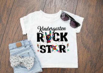 RD Kindergarten Rock Star PNG file for sublimation printing DTG printing – Sublimation design download – T-shirt design – Kindergarten t-shirts
