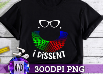 RD (ME) I Dissent Collar RBG Color For Women_s Equal Rights T-Shirt