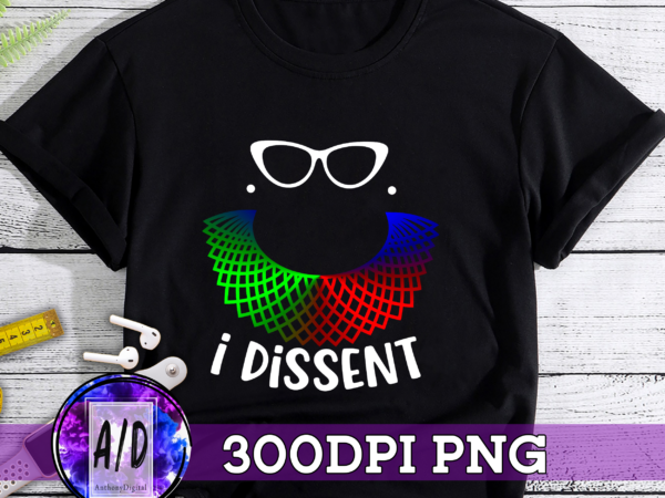 Rd (me) i dissent collar rbg color for women_s equal rights t-shirt