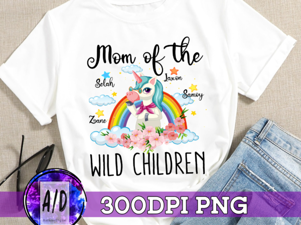 Rd mom of the wild child – personalized shirt – birthday, funny gift for mom, mother, grandma, nana, gigi, mimi t shirt design online