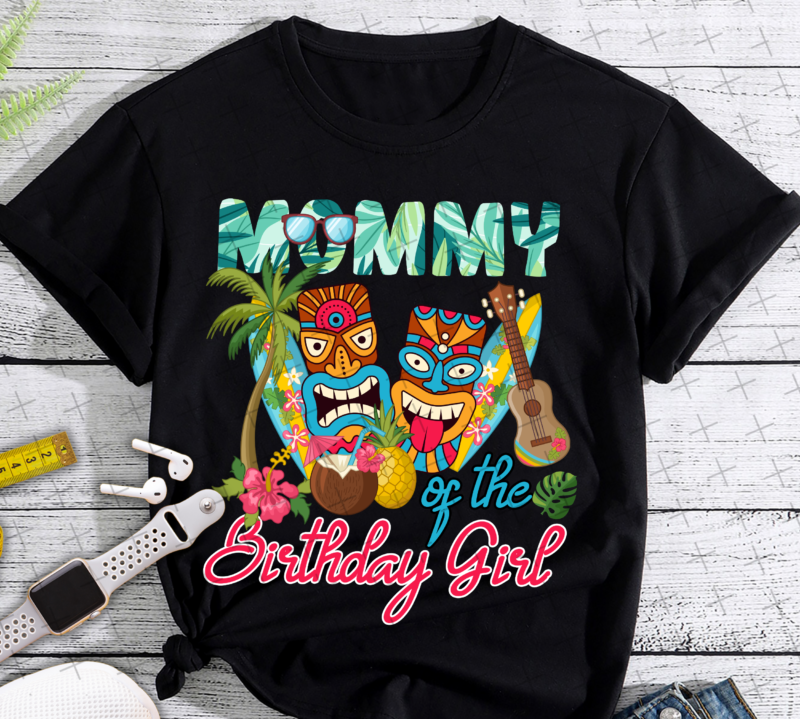 RD Mommy Of The Birthday Girl Funny Hawaii Birthday Summer T-Shirt