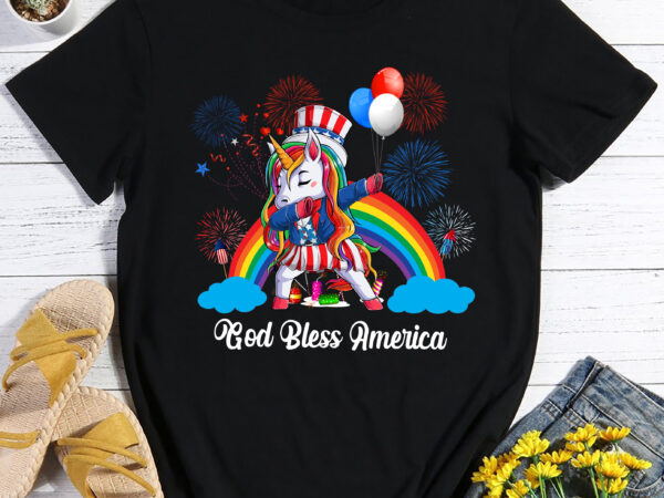 Rd patriotic dabbing unicorn, happy 4th of july kid, patriotic american girl, american unicorn girl, independence day gift digital png file t shirt design online