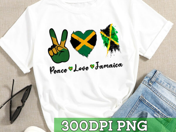 Rd peace love jamaica – jamaica flag t shirt design online