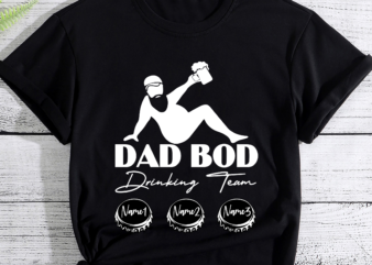 RD Personal Dad Bod Drinking Team – Funny Father Beer Drinker, Custom Father_s Day Unisex T-Shirt