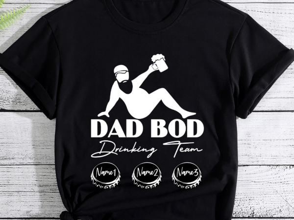 Rd personal dad bod drinking team – funny father beer drinker, custom father_s day unisex t-shirt