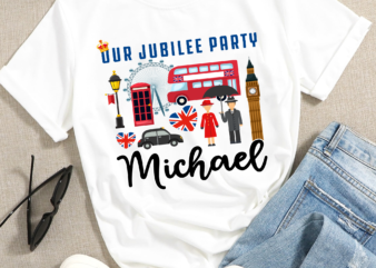RD Personalised Our Jubilee Party Shirt, Queen_s platinum Jubilee, Queen Jubilee 2023, Shirt, T-Shirt, Baby vest, Family matching outfits UK