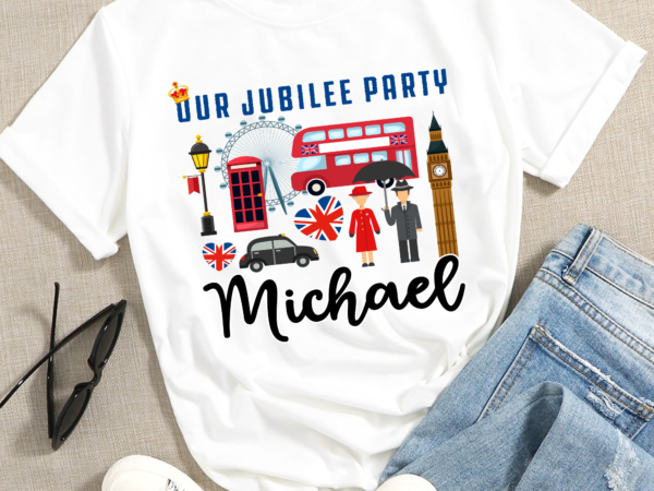 Rd personalised our jubilee party shirt, queen_s platinum jubilee, queen jubilee 2023, shirt, t-shirt, baby vest, family matching outfits uk