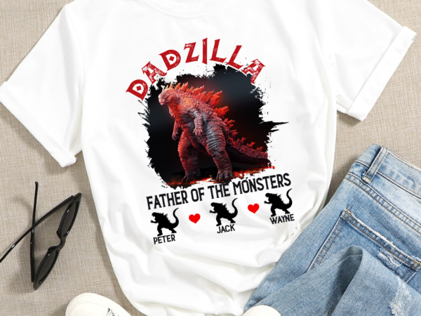 Rd personalized dadzilla father of the monsters t-shirt