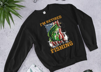 RD Personalized I’m Retired My Job Is To Go Fishing Print On Back Only T-Shirt – Fishing Gift Tee For Dad