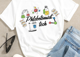 RD Phlebotomist Tech Sublimation PNG Design, Hand Drawn Digital Download, Laboratory Technician, Digital Art, Lab Tech