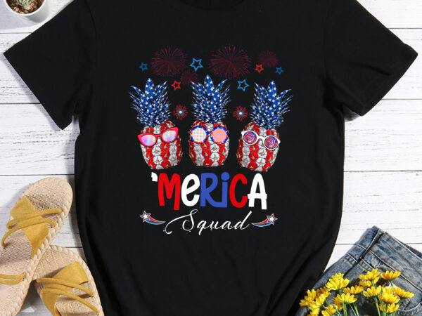 Rd pineapple merica squad shirt, happy 4th of july, patriotic pineapple merica, american flag, independence day gift shirt