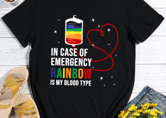 RD Pride Month Rainbow is My Blood Type LGBT Flag