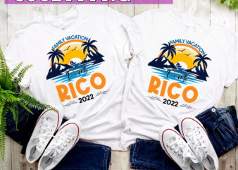 RD Puerto Rico Family Vacation 2022 Summer Trip Matching Couples Shirt t shirt design online