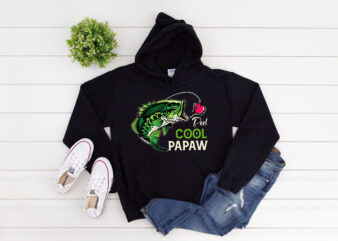 RD Reel Cool Papaw Love Fishing Father_s Day Funny T-Shirt