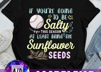 RD Salty Sunflower Seeds Baseball printable sublimation design – Digital download – PNG – Printable graphic design