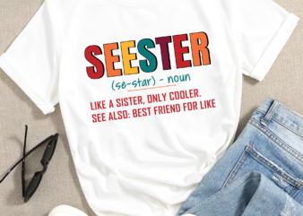 RD Seester Definition png – Like A Sister Only Cooler PNG, Best Friend For Life t shirt design online