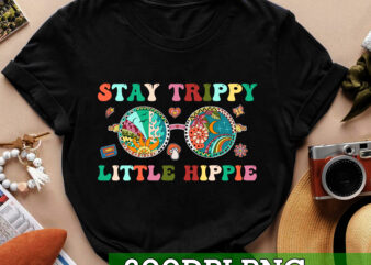 RD Stay Trippy Little Hippie Hippies Vintage Retro Hippy Gift T-Shirt
