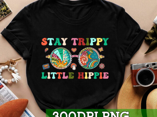 Rd stay trippy little hippie hippies vintage retro hippy gift t-shirt