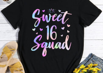 RD Sweet 16 Squad Girl Funny Sixteenth Birthday Party Gifts T-Shirt