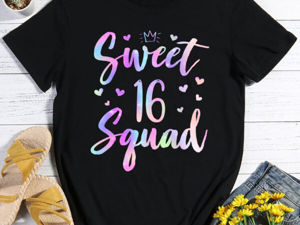 Rd sweet 16 squad girl funny sixteenth birthday party gifts t-shirt