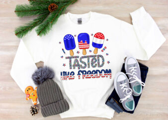 RD Tasted Like Freedom Shirt, Independence Day T-shirt, Ice Creams Taste Like Freedom T-Shirt, US Flag Tee, Retro Trendy Shirt, 4th July Shirt