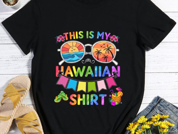 Rd this is my hawaiian shirt luau aloha hawaii beach pineapple t-shirt