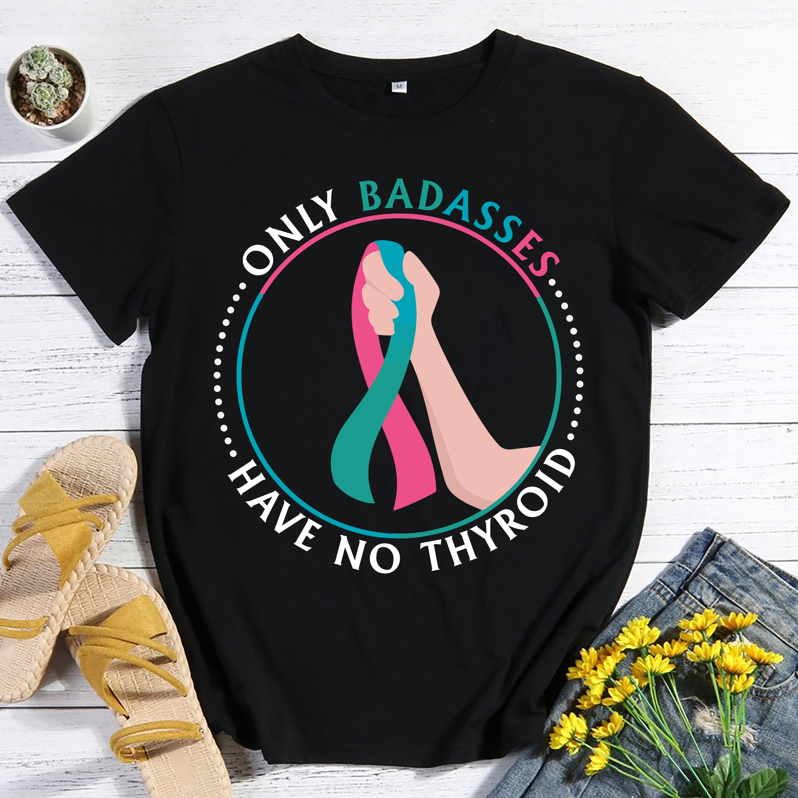Thyroid Warrior Unbreakable T-Shirt Thyroid Awareness Gift Thyroid Warrior Unbreakable T-Shirt Thyroid Awareness Gift