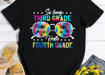 RD Tie Dye So Long Third Grade Hello Fourth Grade Teacher Kids t shirt design online
