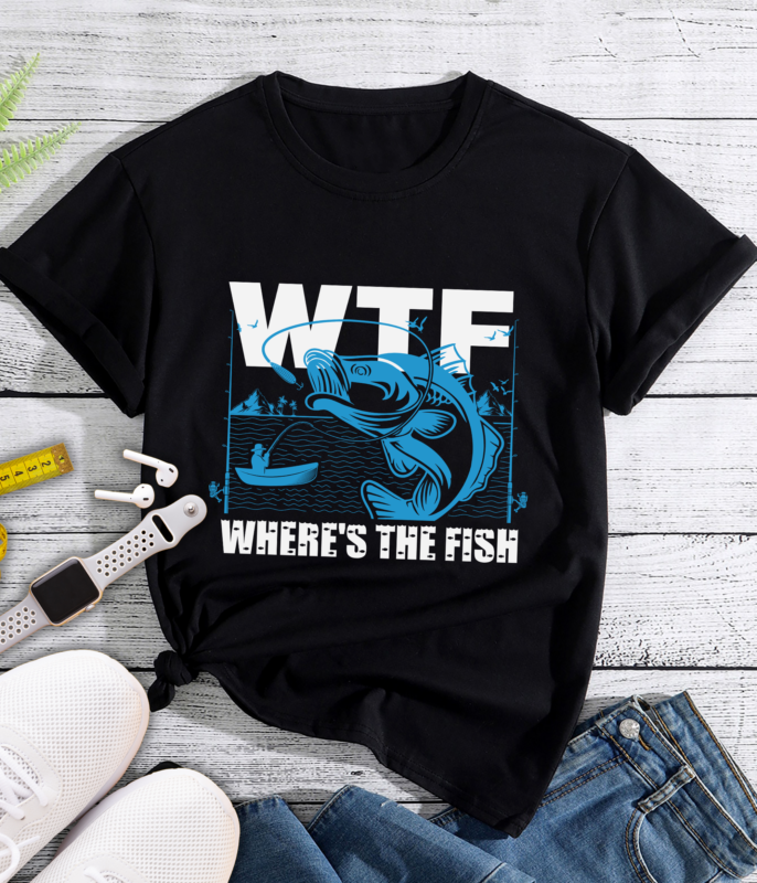 RD WTF Where_s The Fish Shirt, Funny Vintage Fishing Shirt, Fishing Lover Shirt, Fishing Gift, Gift For Fisherman