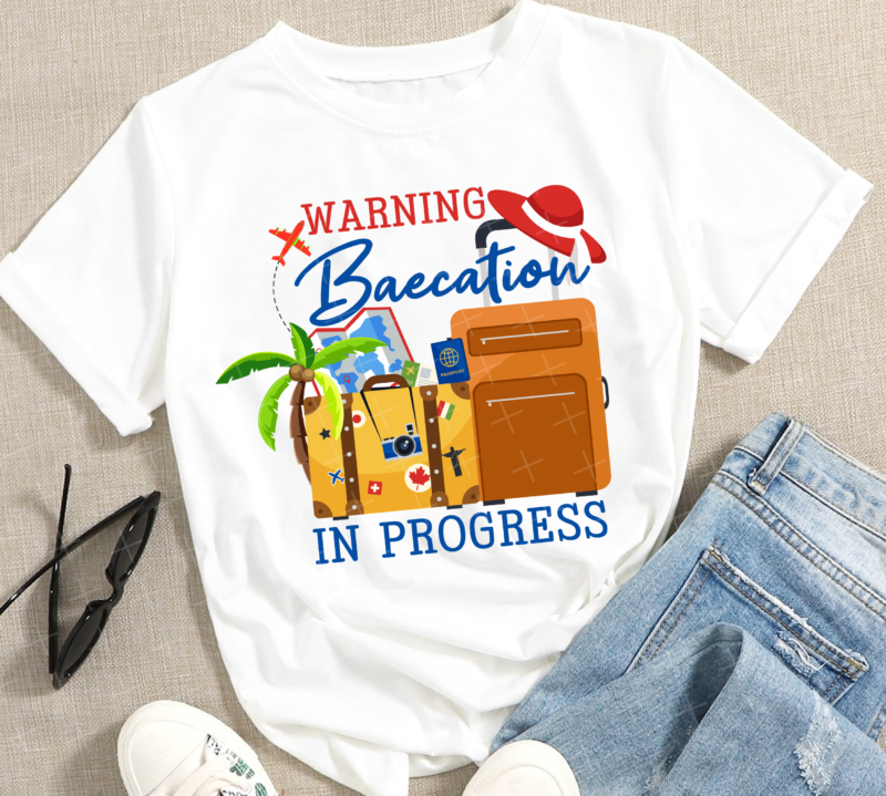 RD Warning Baecation in Progress PNG, Baecation Vibes PNG, Summer Vacation PNG, Trip In Progress PNG