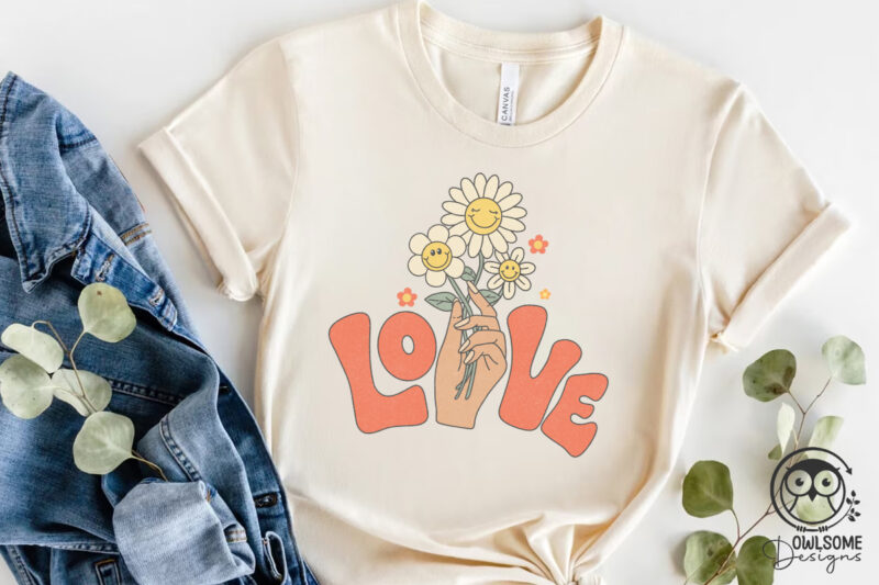 Retro Love Png Sublimation