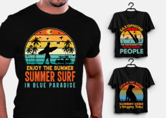 Retro Sunset T-Shirt Design