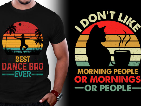 Retro vintage sunset t-shirt design