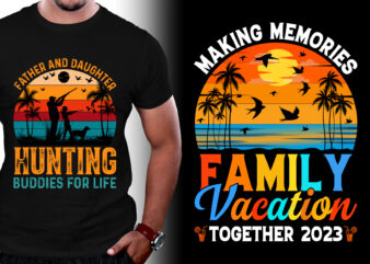 Retro Vintage Sunset T-Shirt Design