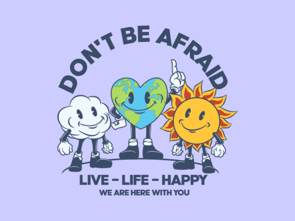 Sun-earth -cloud cartoon t shirt template vector Sun-earth -cloud cartoon t shirt template vector