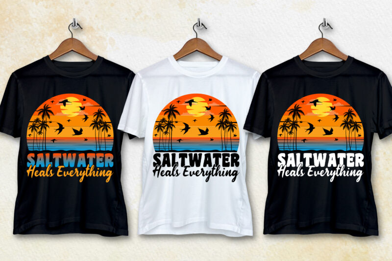 Sunset Colorful T-Shirt Design