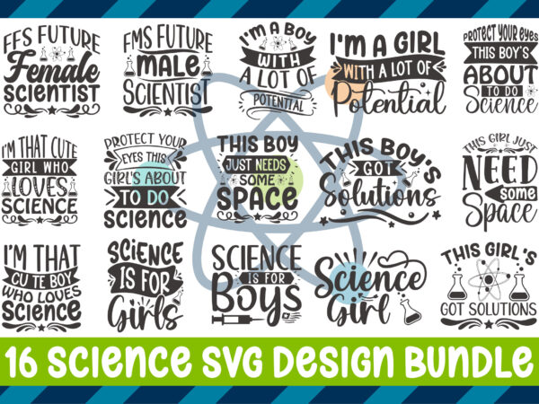 Science svg design bundle