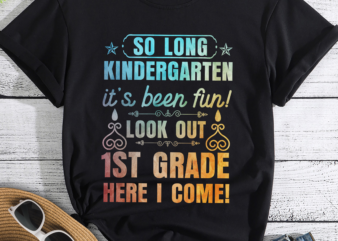 So Long Kindergarten 1st Grade Here I Come Graduation T-Shirt