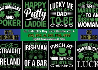 St. Patrick’s Day SVG Bundle Vol. 4, St. Patrick’s Day,St. Patrick’s Dayt-shirt,St. Patrick’s Day design,St. Patrick’s Day t-shirt design bundle,St. Patrick’s Day svg,St. Patrick’s Day svg bundle,St. Patrick’s Day Lucky Shirt,St. Patricks Day Shirt,Shamrock Lucky Lips,Four Leaf Clover,Shamrock Shirts,Patrick’s Day,Irish Tshirt,St Pattys Day Shirts, St Patricks Day, Baseball Raglan Tees, Matching Party Shirts, St Paddys Day, Shamrock Shirt, Group St Patrick Day,St Patricks Day Gnome T-Shirt, Saint Patricks Day Family Matching shirt, Funny St Patricks Day Festival shirts, St patricks Day Gnome,St. Patrick’s Day Png, Lucky Mama Png, Retro St. Patrick Sublimation Design, Leopard Cheetah Pattern Shirt, Saint Patrick Mama png,St. Patrick’s Day, St Patrick Day, St. Patricks Day, St Patricks Day Png, St. Patrick’s Day, Irish, Digital Download, Sublimation Design,Happy St. Patrick’s Day, Leprechaun, St Patrick Day, St. Patricks Day, St Patricks Day Png, St. Patrick’s Day, Irish, Digital Download,Lips Shirt, St. Patrick’s Day Shirt, Cute St Patricks Day Tee