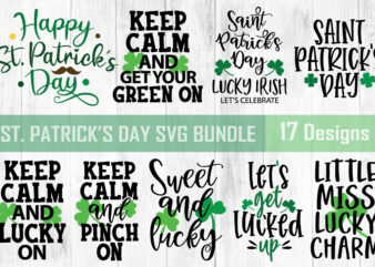 Happy St. Patrick’s Day Cute Quotes SVG Bundle