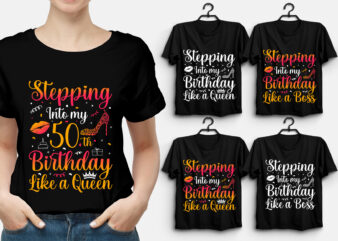 Stepping Into my Birthday T-Shirt Design