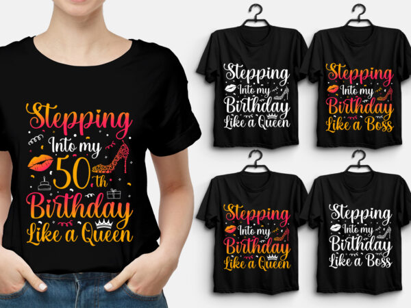 Stepping into my birthday t-shirt design